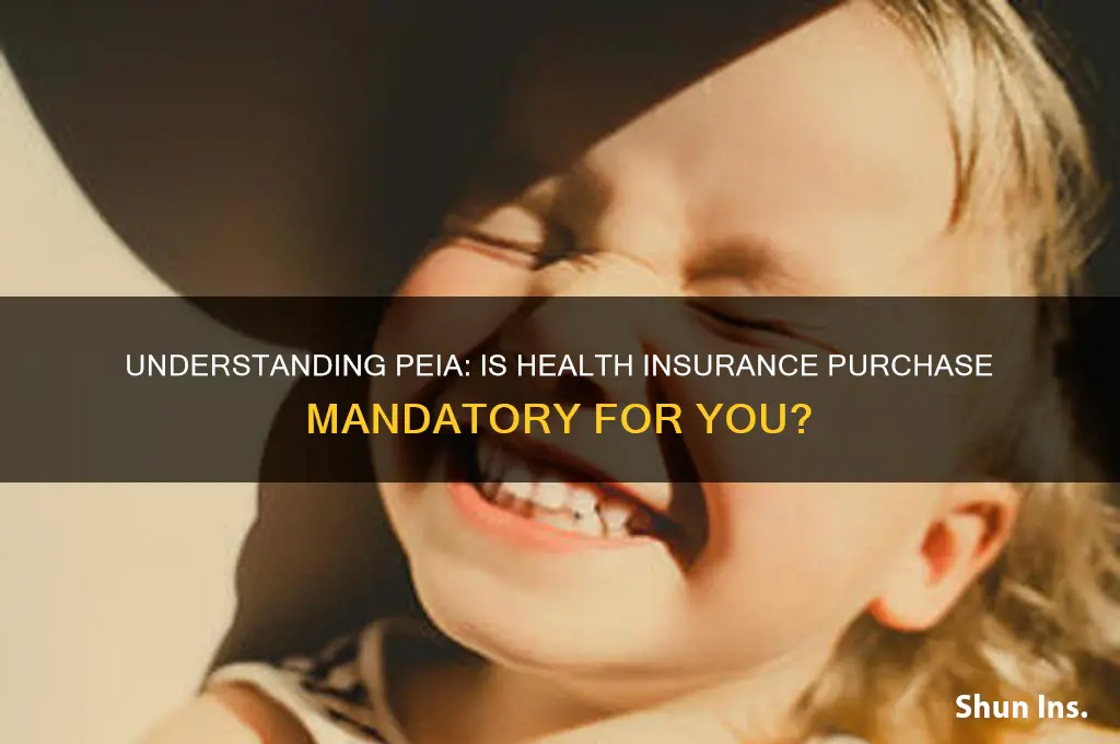 do i have to purchase health insurance with peia