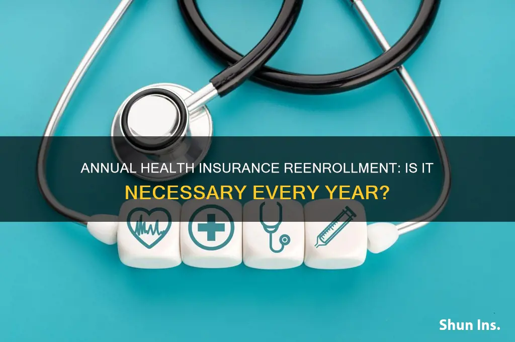 do i have to reenroll for health insurance every year