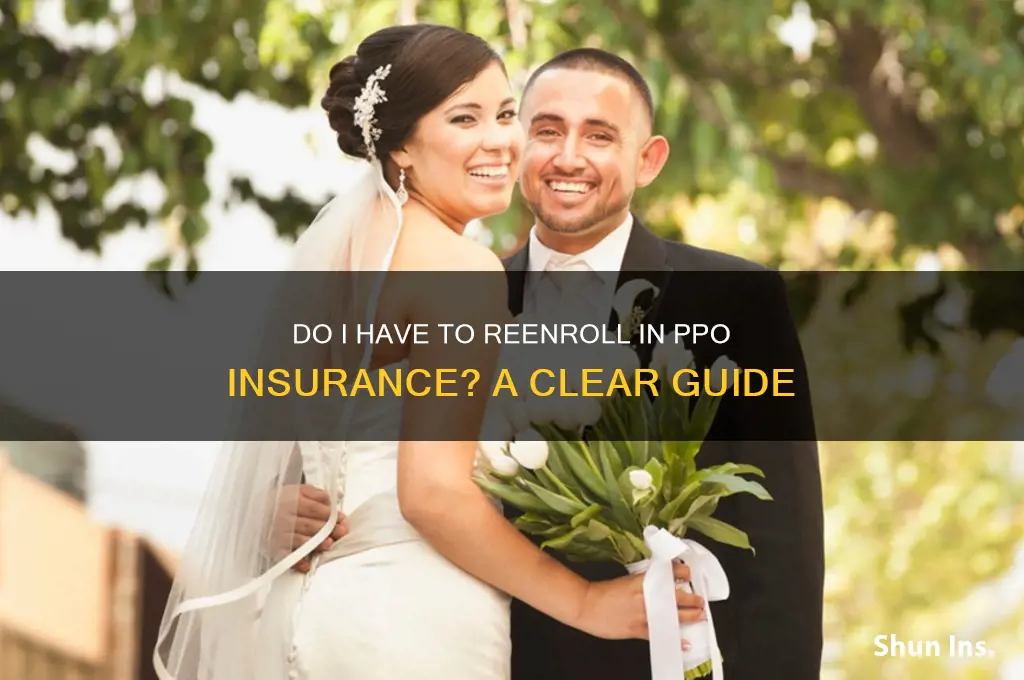 do i have to reenroll ppo insurance