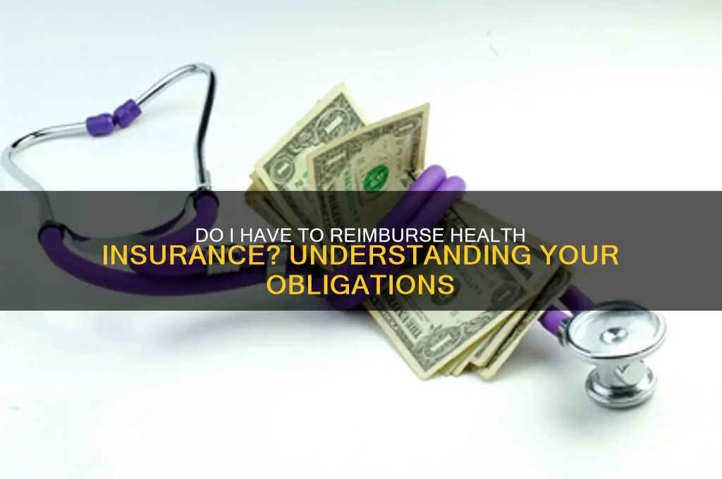 do i have to reimburse health insurance