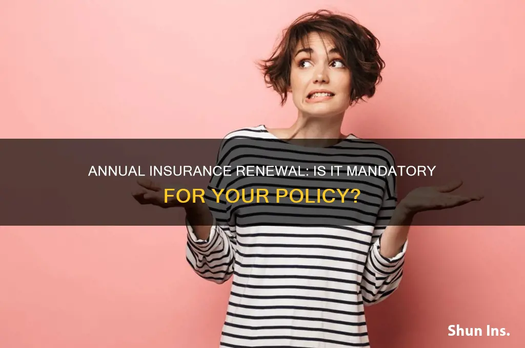 do i have to renew my insurance every year