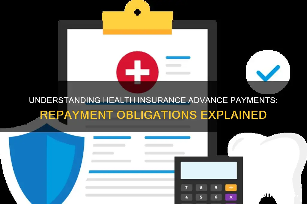 do i have to repay health insurance advance payments
