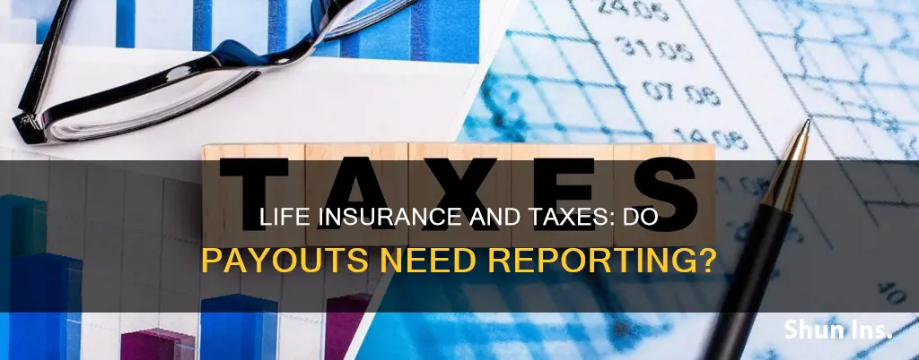 do I have to report life insurance payout on taxes