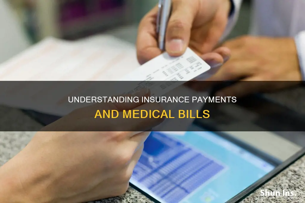do I include insurance payments on medical bill