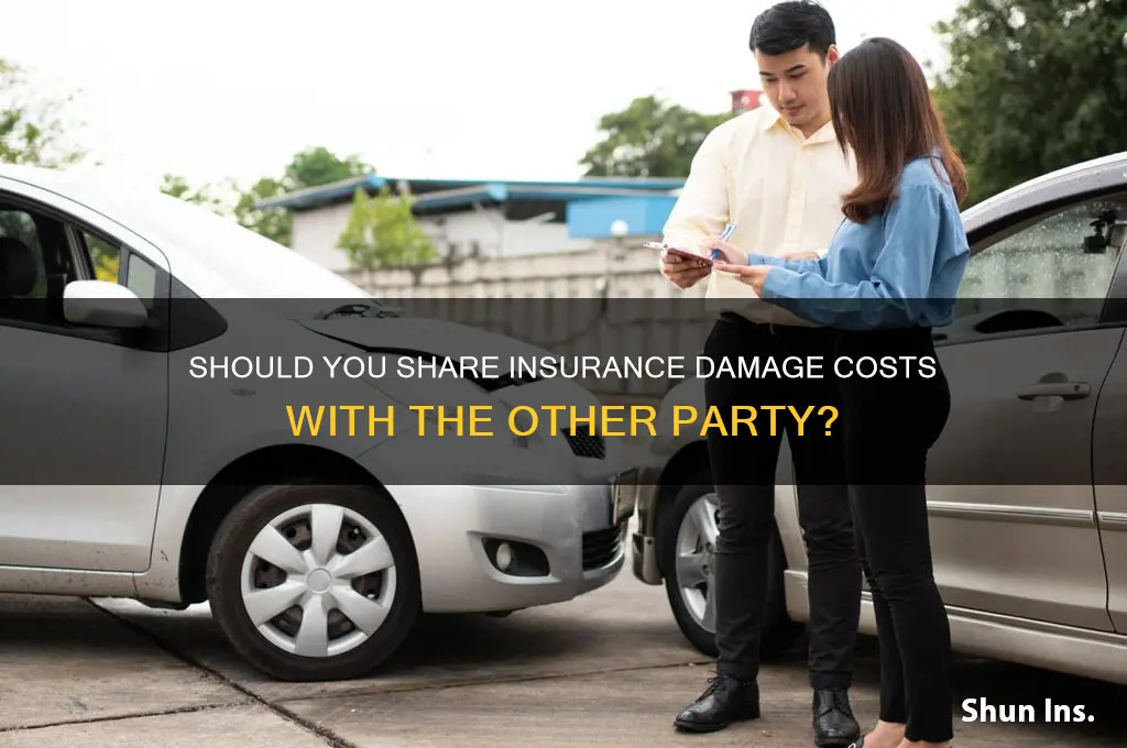 do i let insurance sharing damage with other party