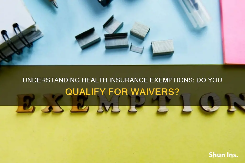 do i qualify for exemptions for not having health insurance