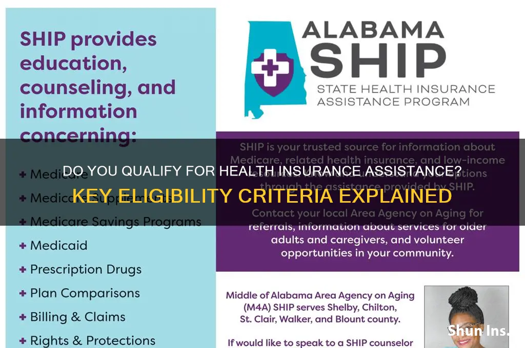 do i qualify for healty insurance assistance