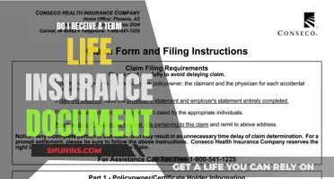 Term Life Insurance: What Documents Will I Receive?