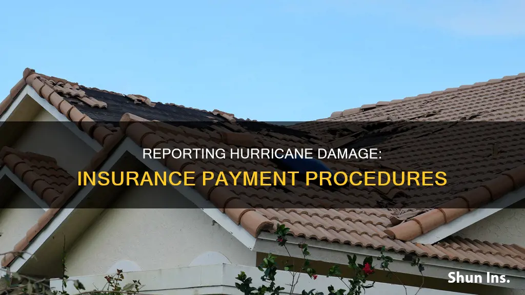 do I report insurance payment for hurricane damage