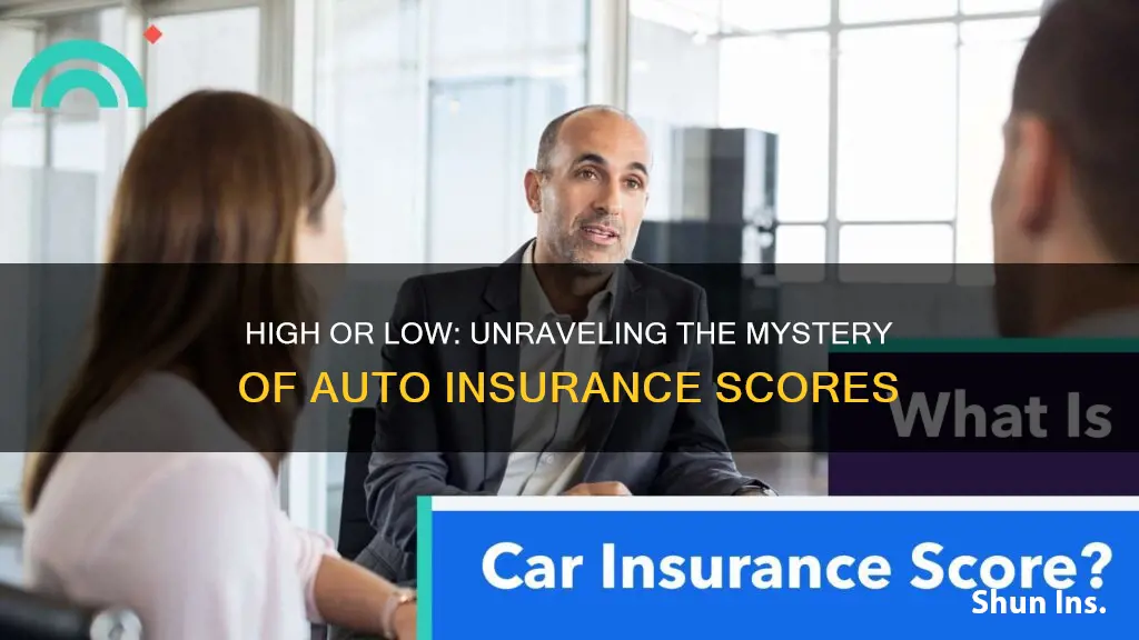 do I want a high or low auto insurance score