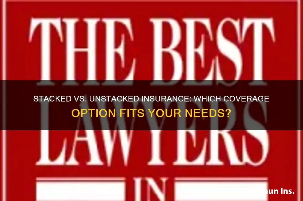 do i want stacked or unstacked insurance