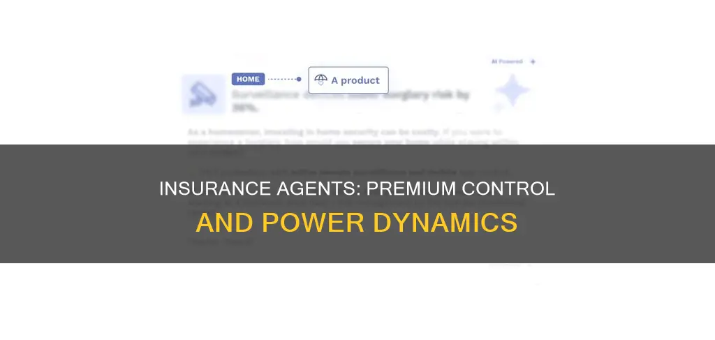 do insurance agents have any control over the prmium