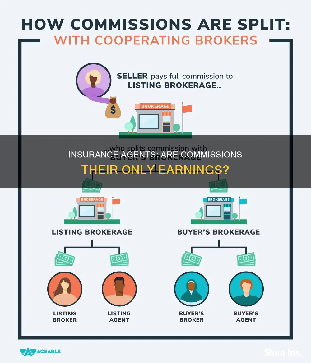 do insurance agents make commission