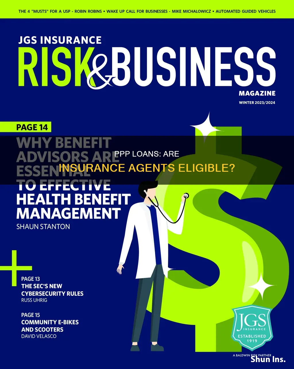 do insurance agents qualify for ppp