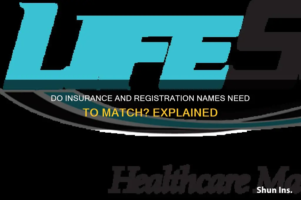 do insurance and registration have to match