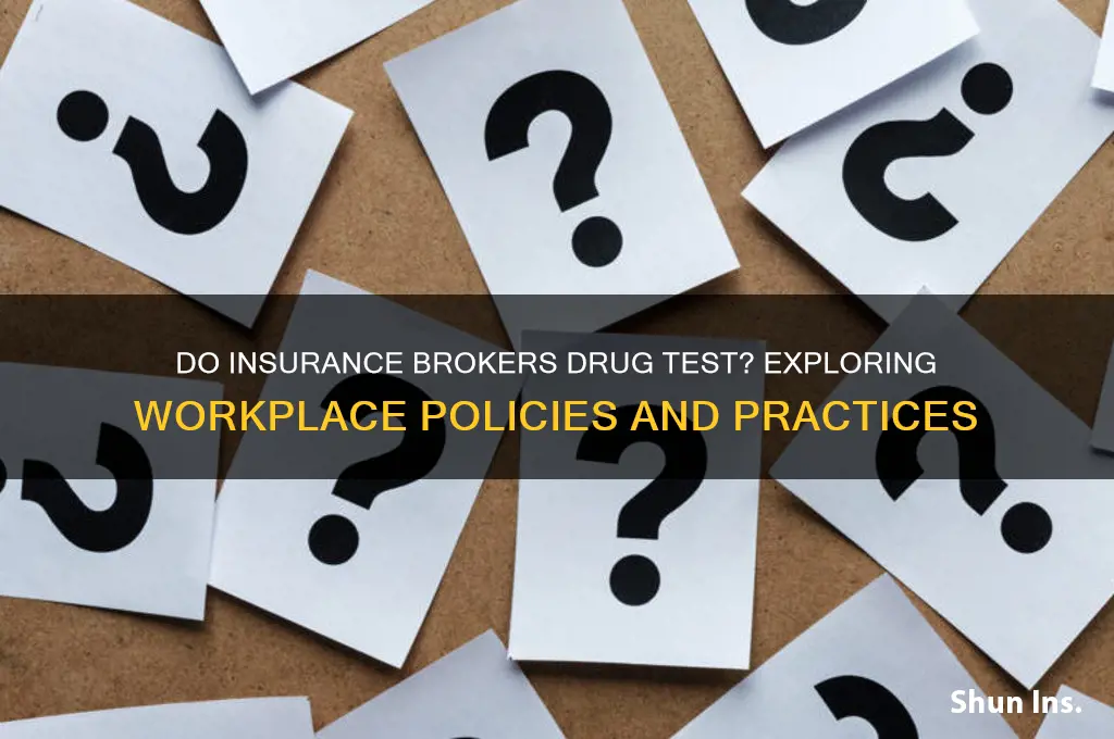 do insurance brokers drug test