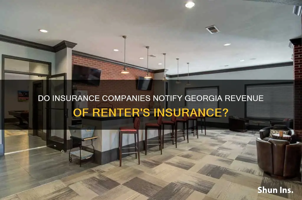 do insurance compainies notify georgia department of revenue renter