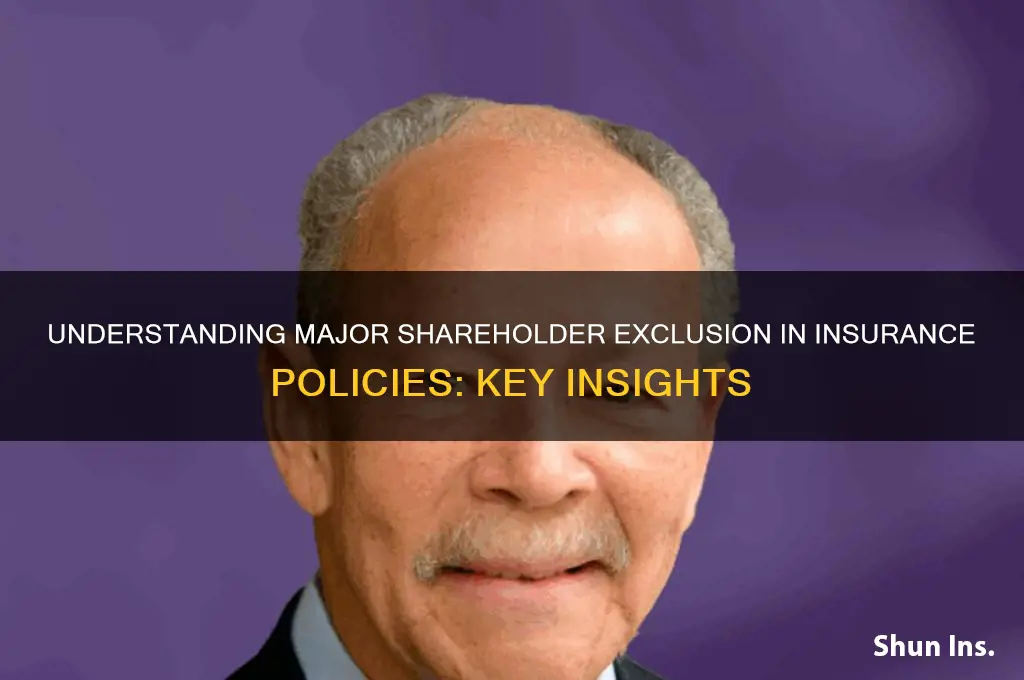 do insurance major shareholder exclusion