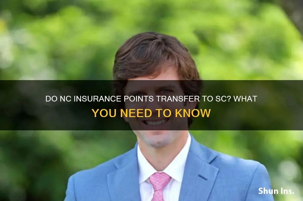 do insurance points in nc follow you to sc