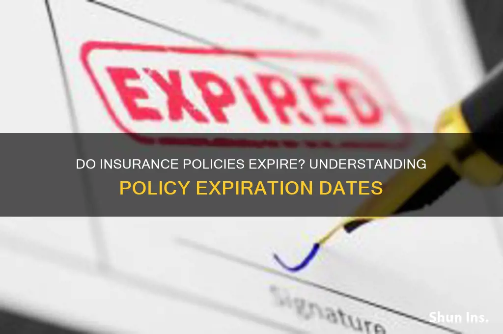 do insurance polcies have expiration dates