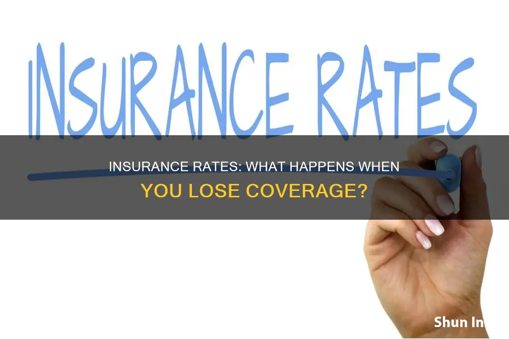 do insurance rates go up after losing insurance