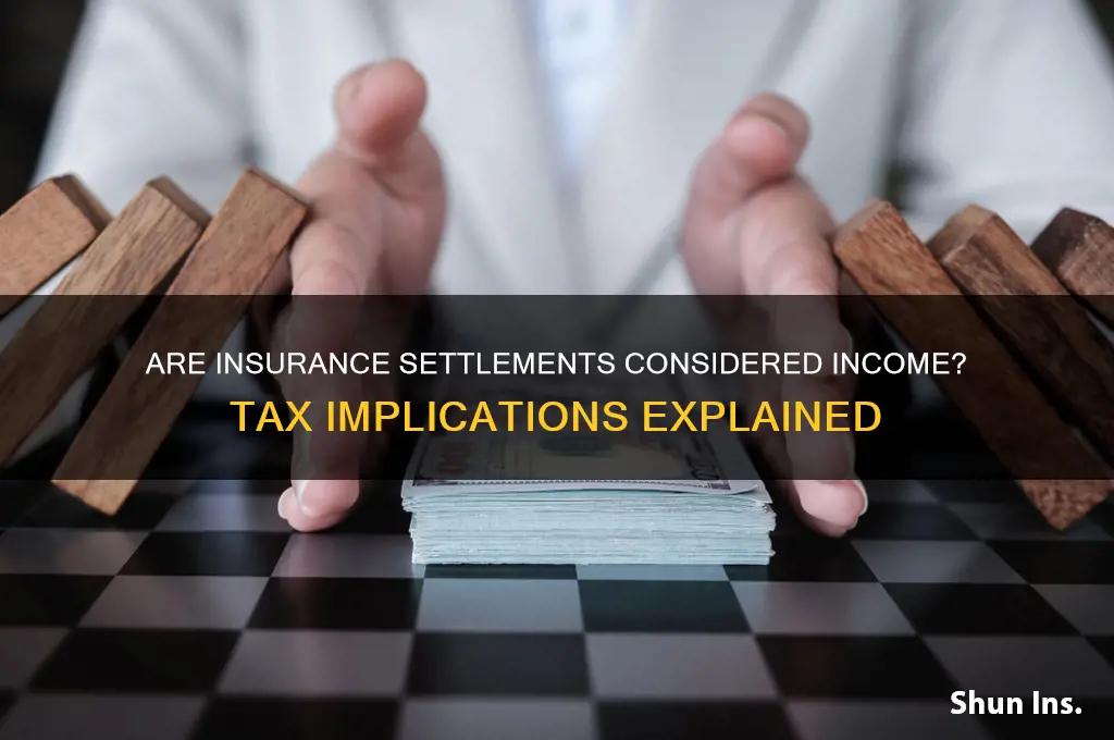 do insurance settlements count as income