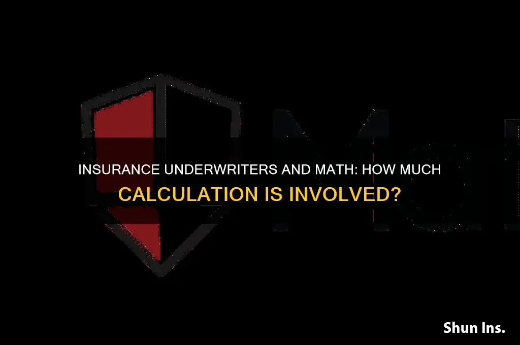 do insurance underwriters do a lot of math
