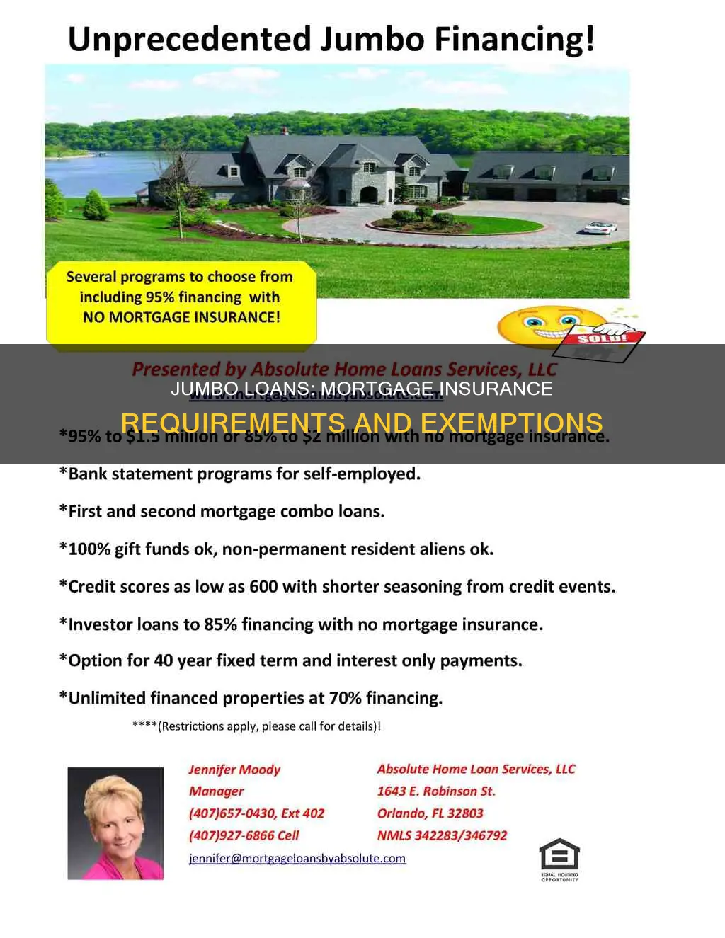 do jumbo loans have mortgage insurance