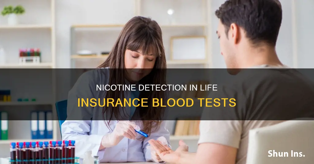 do life insurance blood test check for nicotine