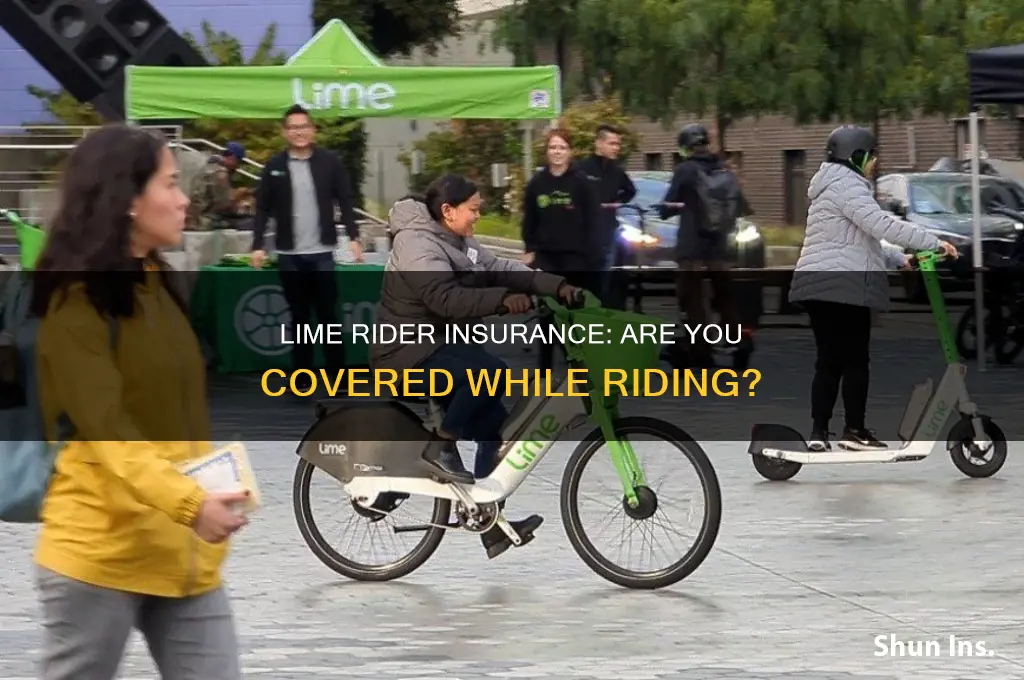 do lime riders have insurance through lime