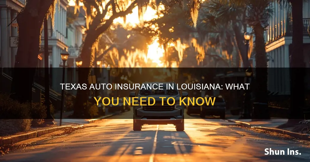 do louisiana accept texas auto insurance