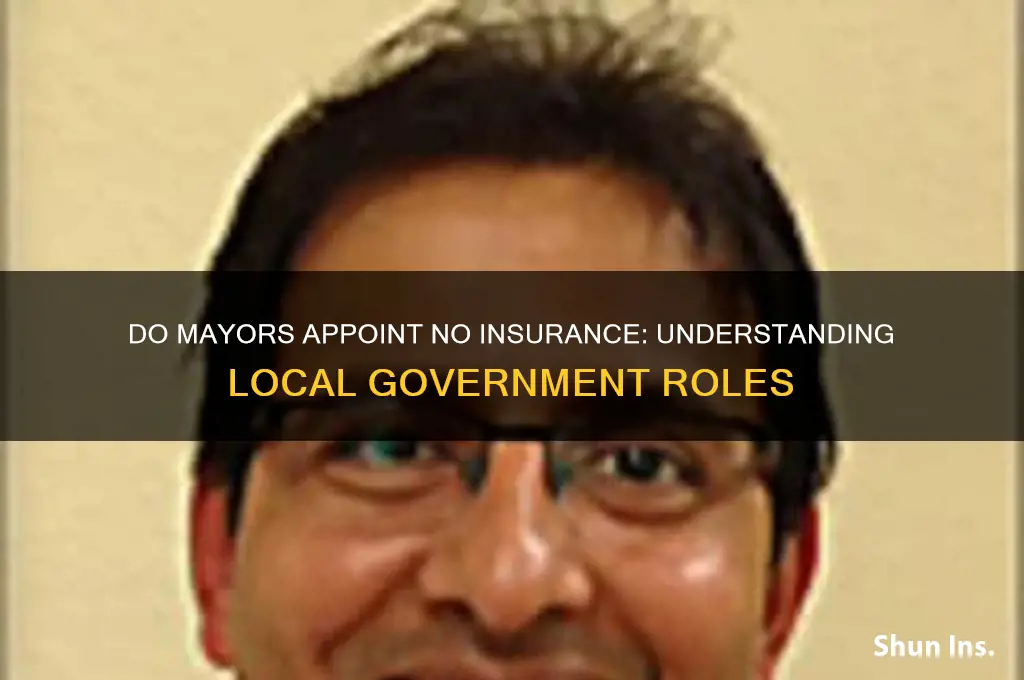 do mayors appoint no insurance
