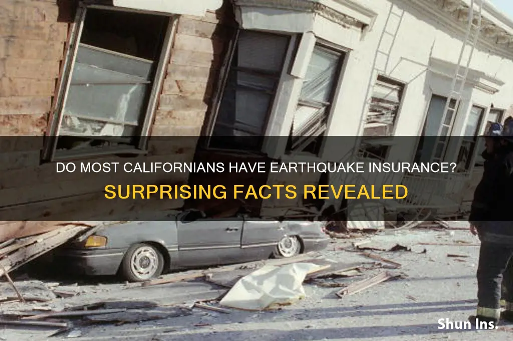 do most californians have earthquake insurance
