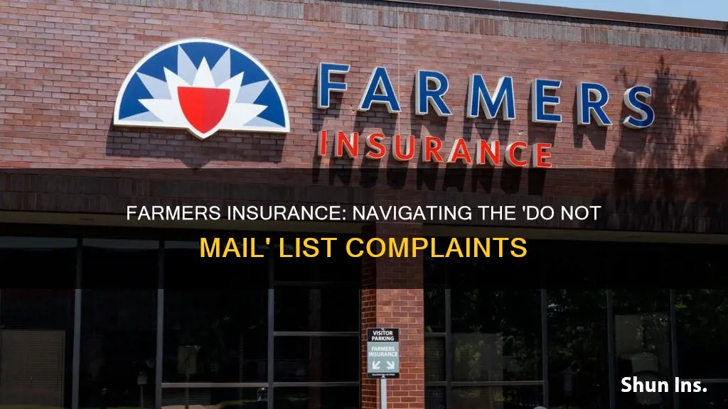 do not mail list violations farmers insurance