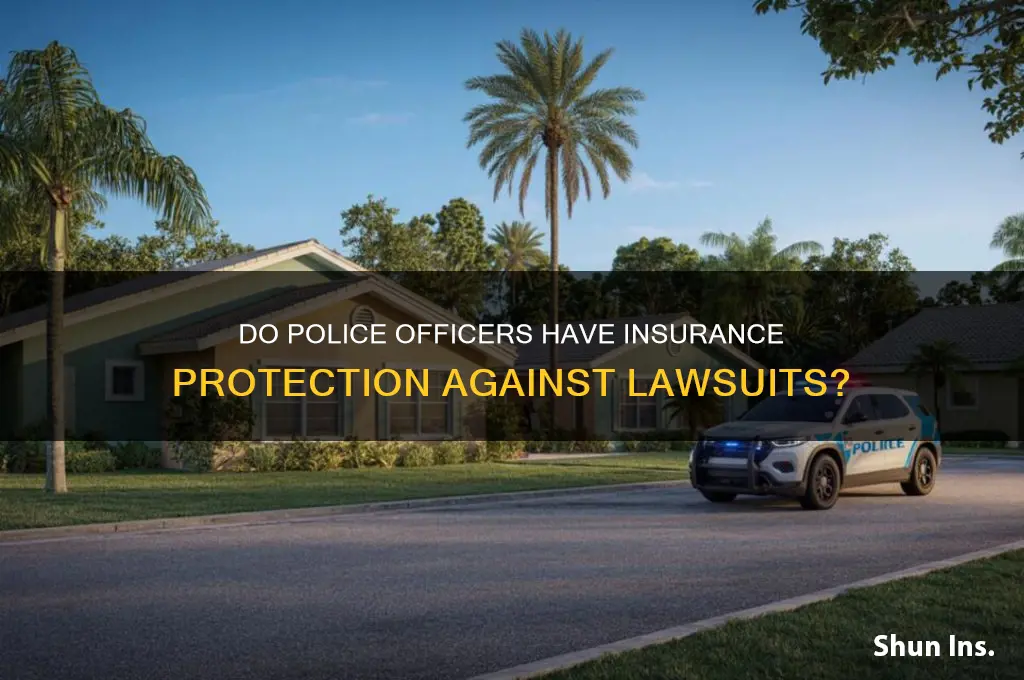 do officers have insurance to protect fro lawsuits