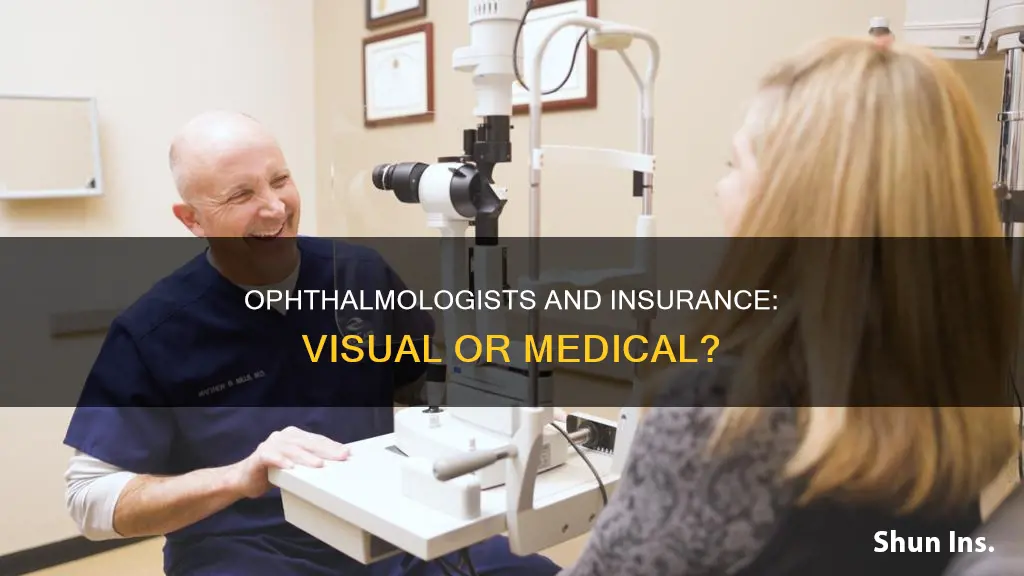 do opthamoligsts use visual or medical insurance