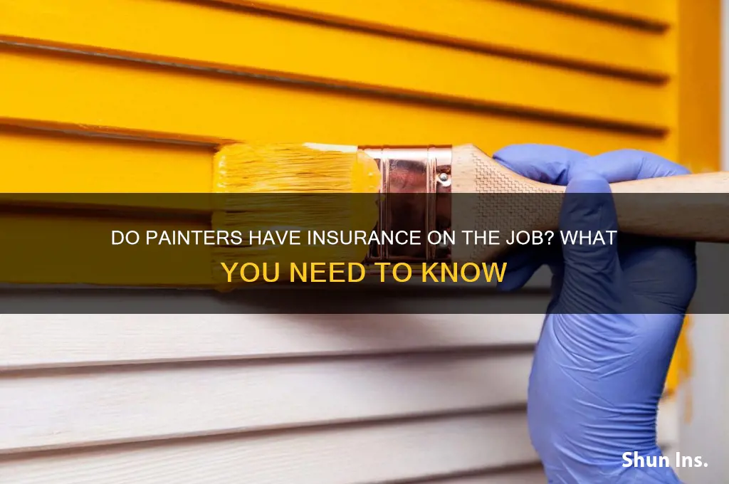 do painters have insurance on the job