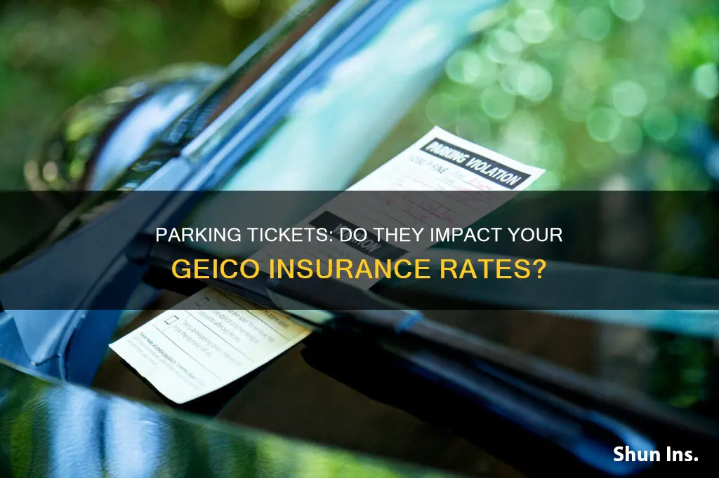 do parking tickets affect insurance geico