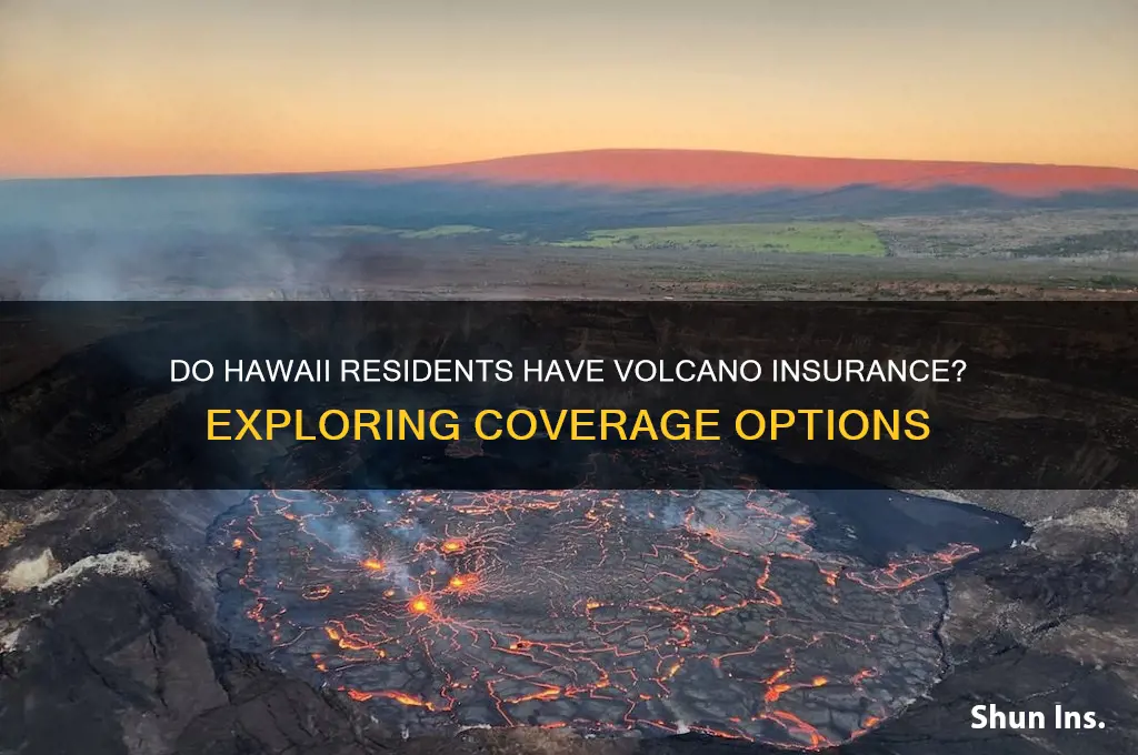 do peaple in havai have vulcano insurance