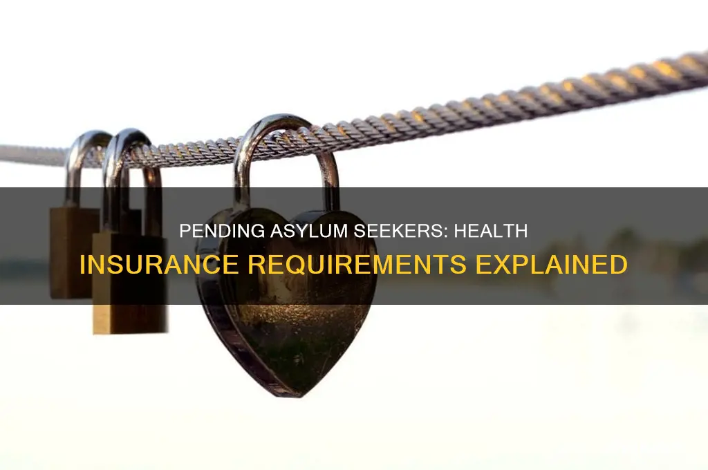 do pending asylum has to have health insurance