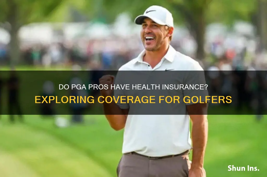 do pga pros have health insurance