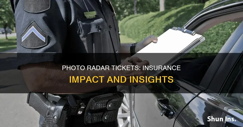 do photo radar tickets affect insurance