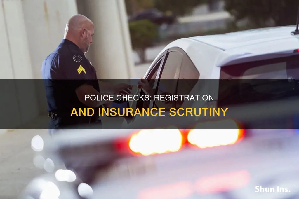 do police check tegistation insurance papers