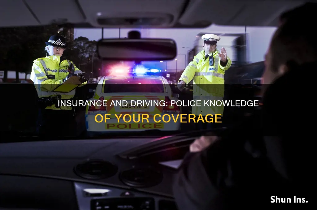 do police know if you have insurance
