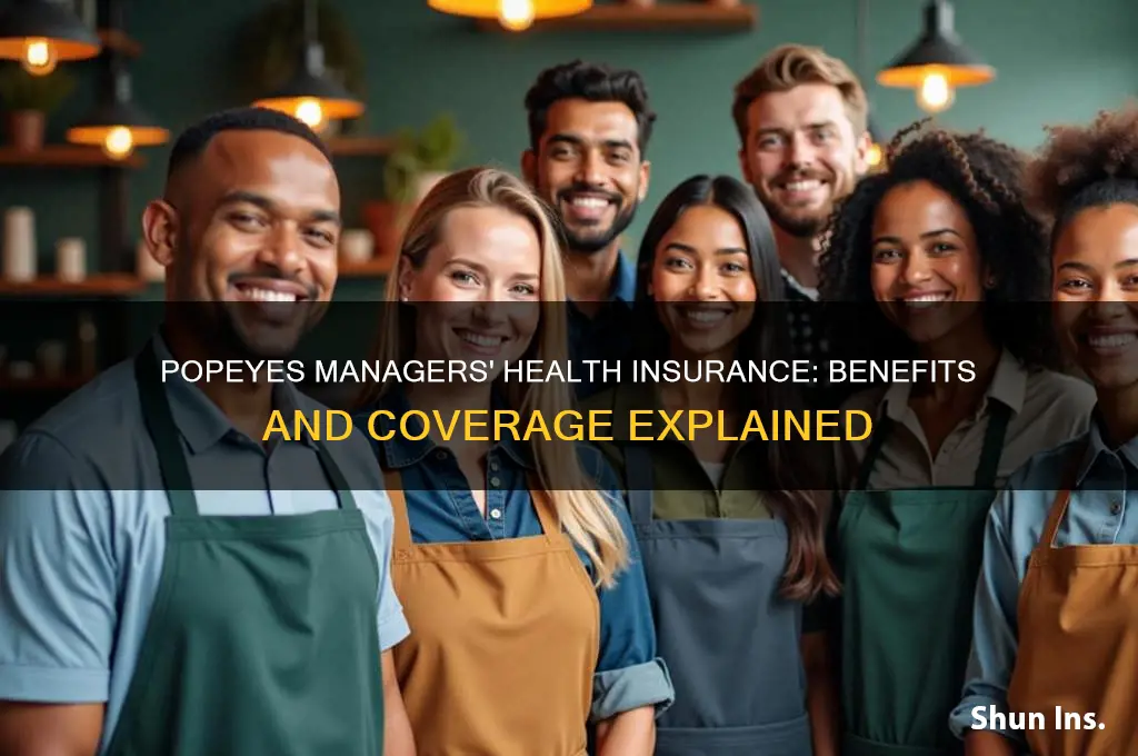 do popeyes manager receive health insurance