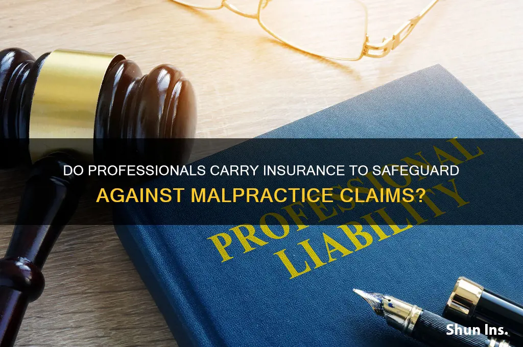 do professionals have insurance to protect from maplractice