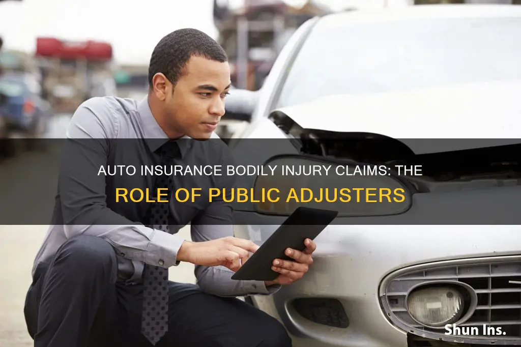 do public adjusters handle auto insurance bodily injury claims