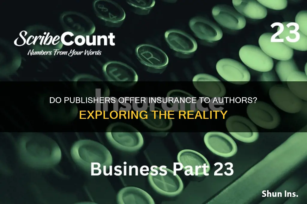do publishers give insurance to authors