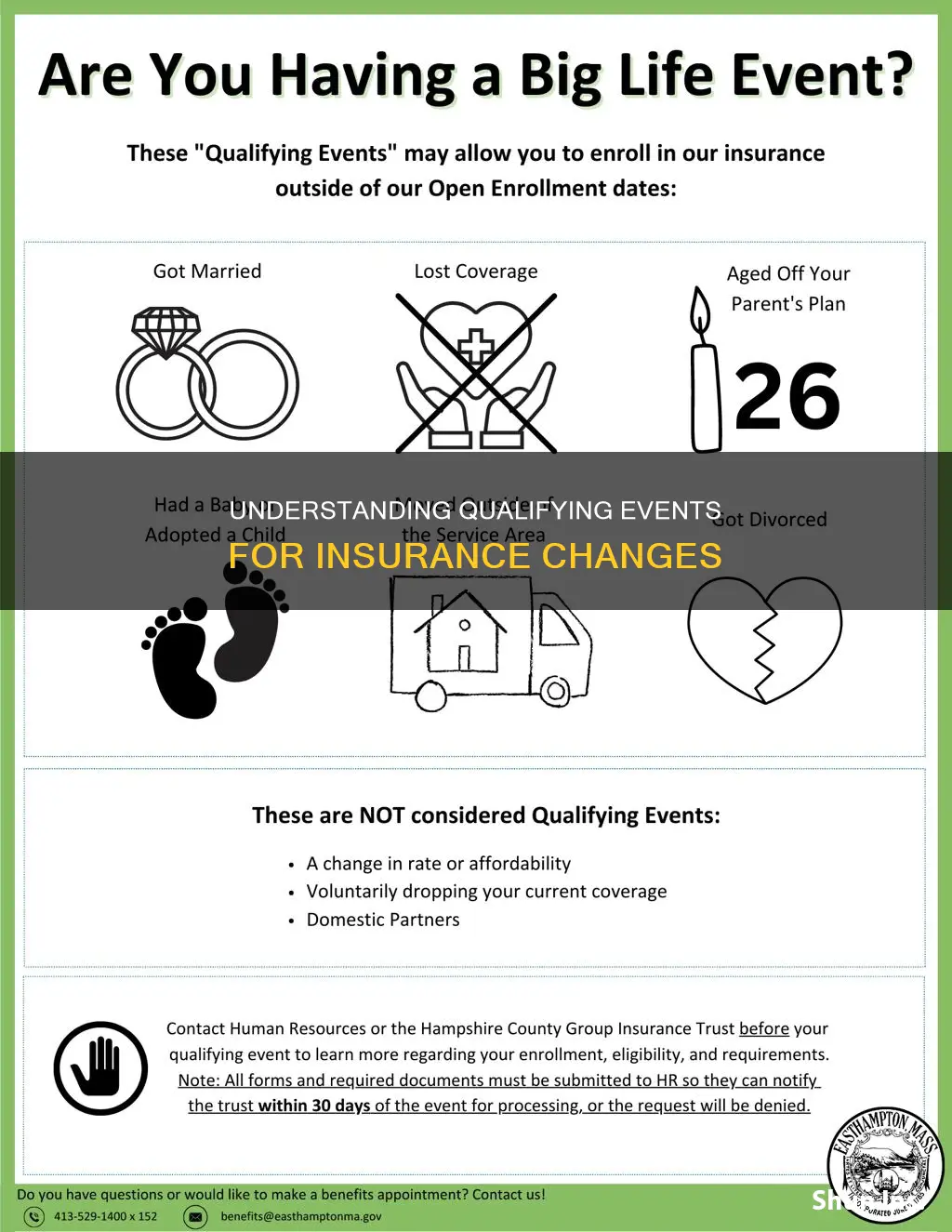 do qualifying events apply to leaving insurance