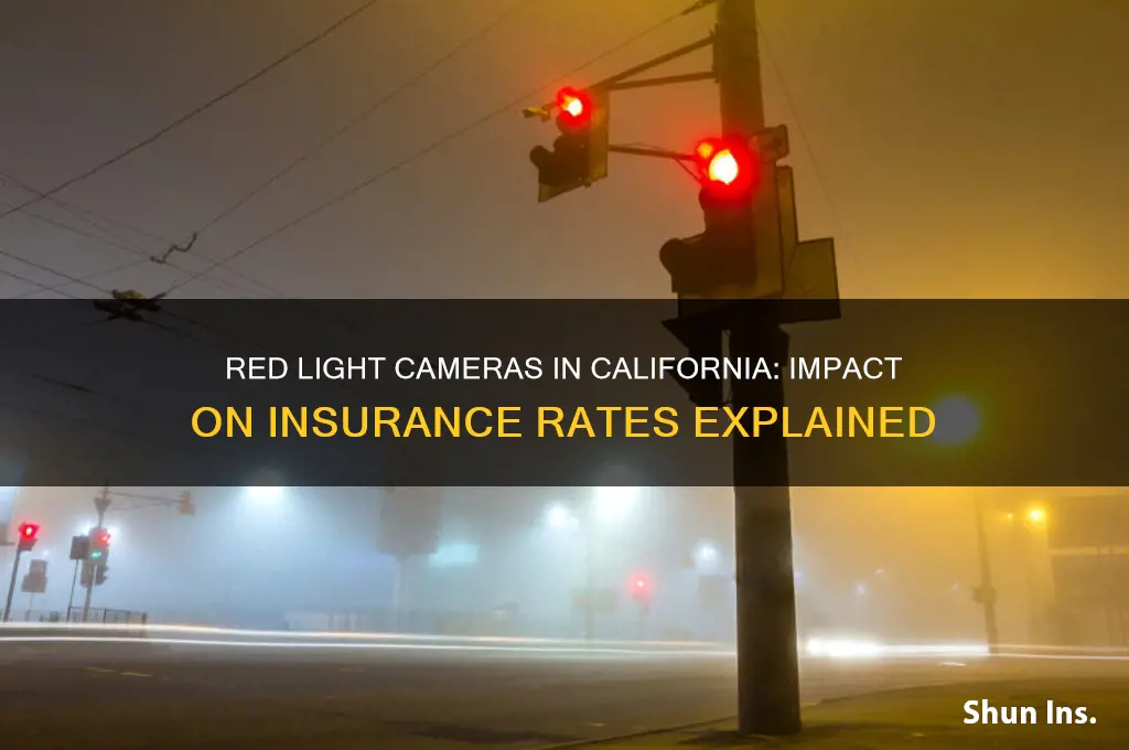 do red light cameras increase insurance in california